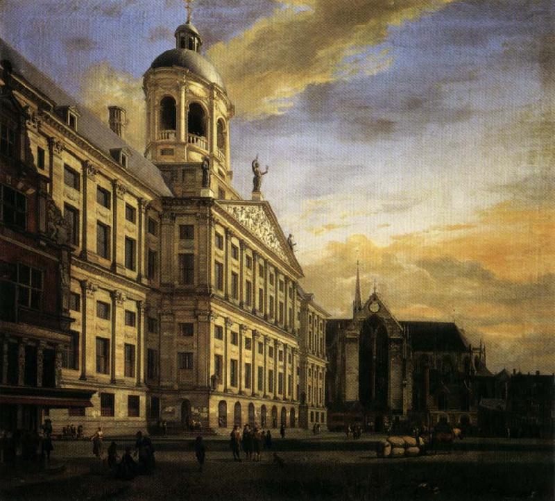 Jan van der Heyden The City Hall in Amsterdam china oil painting image
